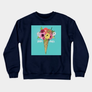 Ice Cream Floral Crewneck Sweatshirt